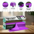 thumbnail image 2 of Tablecloth Roll  54" X 110' Purple Premium Plastic Table Cloths with Cutter Box - Cut to Size - Decorative Rectangle Table Cover Smooth Tablecloth - Disposable Table Cloths for Parties, Weddings., 2 of 7