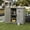 Gray, variant on Resenkos 31.5x17x36 Inch Wooden Garden Workstation, Metal Top Planting Table with Storage Cabinet for Patio and Lawn, Gray