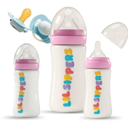 Lil Sippers Color Changing Baby Bottles Newborn Kit - 6 Piece Set
