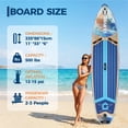 thumbnail image 5 of Kicctian 11ft Inflatable Stand Up Paddle Board 6'' Thick with Paddle, Carry Bag  & Fast Pumping for Youth and Adults, 5 of 7