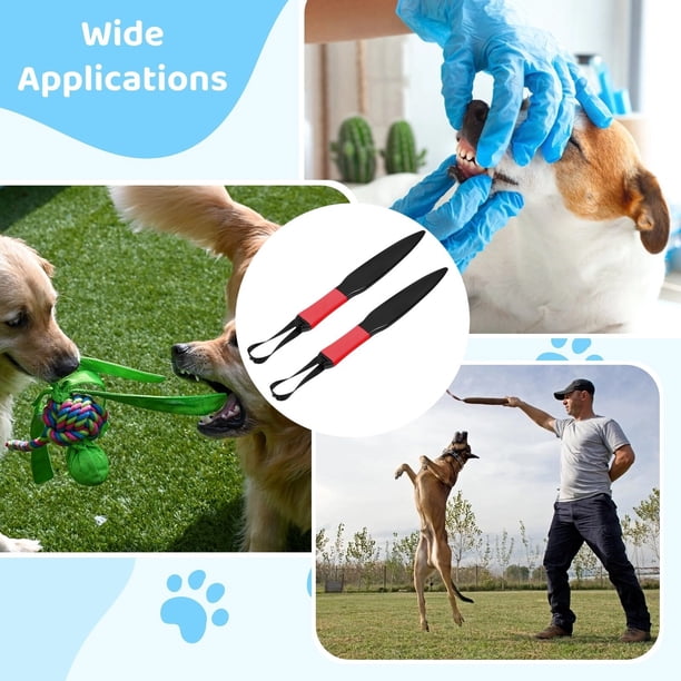 2 PCS Dog Break Stick Set – Safe Bite Training Tool For Shepherd, Pitbull & Large Breeds (Blue + Black)
