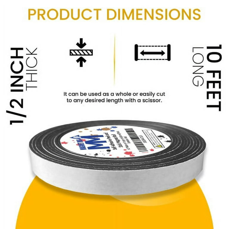 1 Roll 12mm Wide Magnetic Tape With Adhesive Back