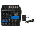 thumbnail image 2 of Mezclador de audio, Mezclador de Línea Estéreo de Bajo Ruido USB de 4 Canales Equipeo de Escenario Profesional Con Indicador, 2 of 7