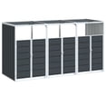 thumbnail image 2 of vidaXL Wheelie Bin Storage for Triple Bins Anthracite 85x31.9x45.3 Steel, 2 of 3