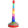 thumbnail image 1 of Jeu de Lancer d'Anneaux pour Enfants, Jeu de Lancer d'Anneaux Coloré pour Enfants et Adultes Intérieur Extérieur, 1 of 5