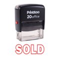 thumbnail image 2 of Printtoo Stamp SOLD Self Inking Rubber Stamp Office Stationary-Red, 2 of 2