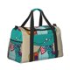 thumbnail image 2 of Easygdp Cool Dino Playing Skateboard Bolsa de Gimnasio, Bolsa de Viaje Duffel, Bolsa de Fin de Semana con Compartimentos, Bolsa de Mano para Noche, 2 of 7