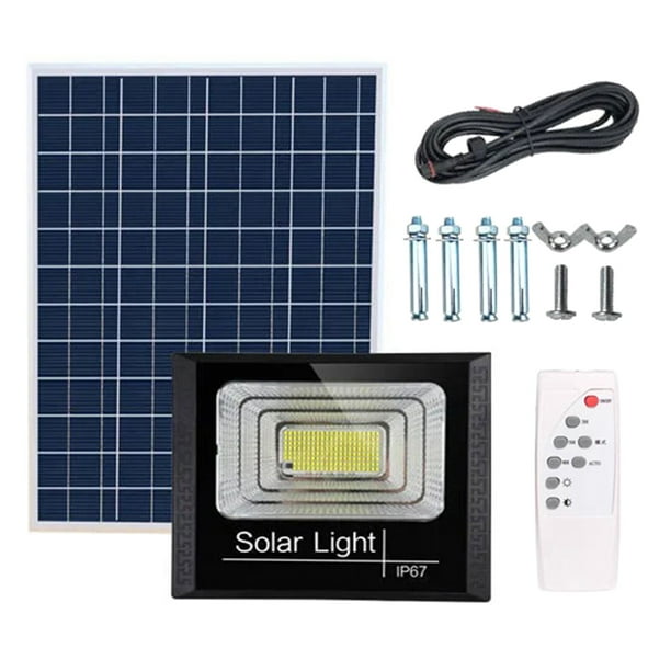 leyfeng LED al aire libre Luz solar IP67 Lámpara de pared con energía solar a prueba de agua con control remoto para patio