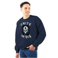 thumbnail image 4 of Unite or Die Defend Freedom Patriotic Unisex Plus Fleece Graphic Sweatshirt Brisco Brands 5X, 4 of 6