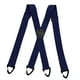 thumbnail image 2 of Tirantes para hombre, resistentes, ajustables, cómodos, con correas elásticas de alta resistencia y ganchos. Azul marino 4 ganchos, 2 of 8