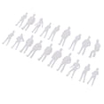 thumbnail image 1 of figatia 20Pc 1/75 Scale Unpainted Model People Miniature Figures Architectural Model, 1 of 9