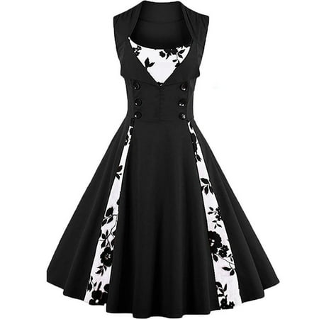 Cut Out Tube Dress - Womens Cut Out Polka Dot Swing Elegent Vintage Sleeveless V-Neck Vintage Casual Cocktail Party 1950 Retro Bridesmaid Dress