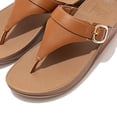 thumbnail image 3 of FITFLOP Women's Adjustable Leather Toe-Post Sandals, Color: Light Tan, Size: 7 (ES8-592-050), 3 of 5