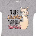 thumbnail image 4 of Inktastic This Llama Doesn't Want Your Drama Cute Llama Boys or Girls Baby Bodysuit, 4 of 5