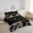 thumbnail image 3 of Erosebridal Cow Print Bedding Twin Comforter Set,Wild Animal Printed Down Comforter,Inspirational Words Decor,Reversible,Lightweight,2-Piece, 3 of 7