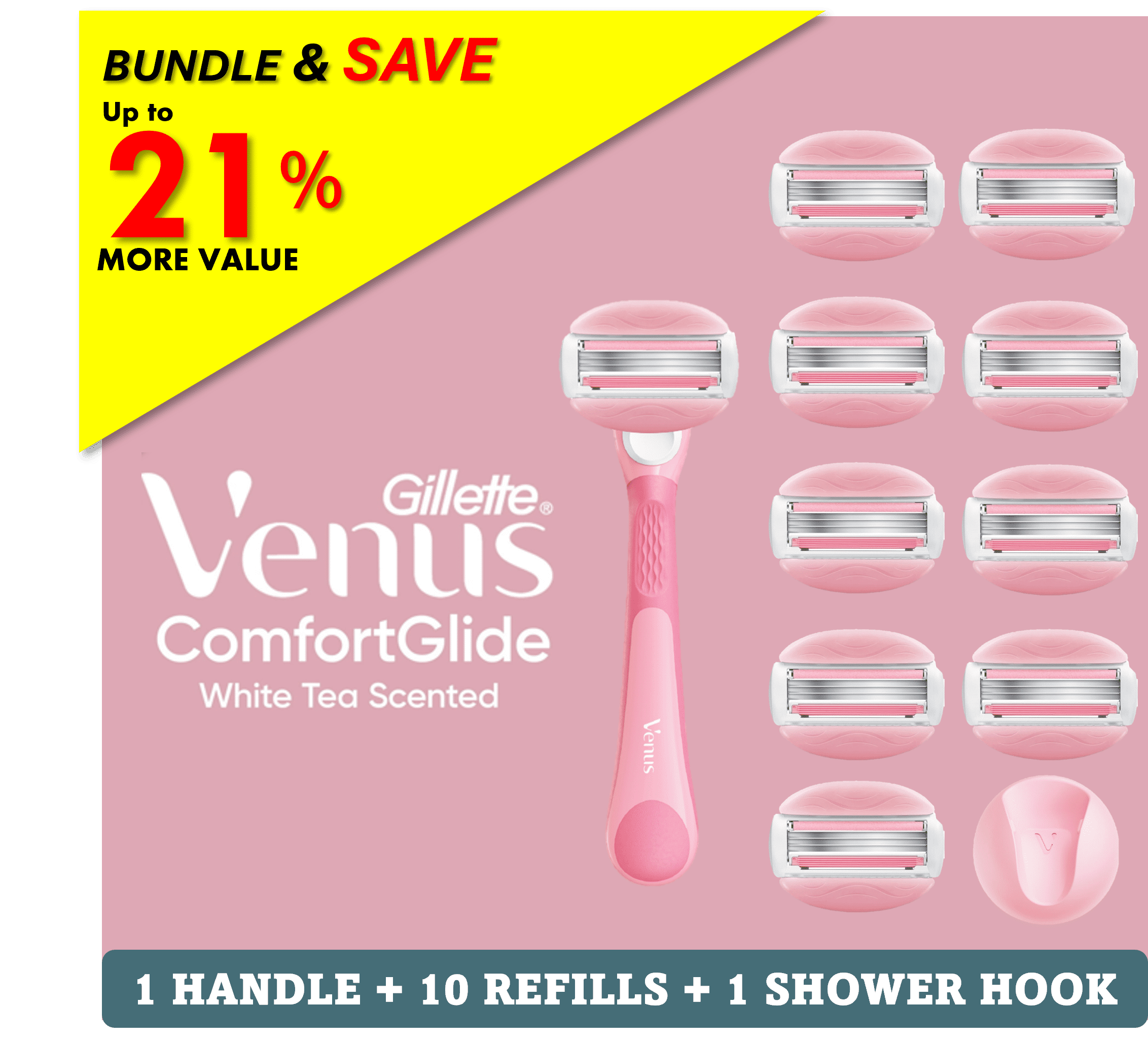 Gillette Venus Mini On The Go Women's Razor Handle with 3