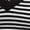 Black & White, variant on Women'S Striped Deep V Neck Long Sleeve Form Fitting Crop Top T-Shirt Pink & White L
