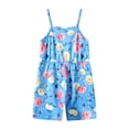thumbnail image 4 of Fdqin Girls Jumpsuit 3 Pcs Summer Floral Print Sleeveless Romper Shorts Elastic Waist Overalls Blue 11-12 Years, 4 of 7