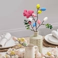thumbnail image 4 of Easter Eggs Bunny Spray Vines, Pastel Easter Eggs Lavender Rabbit Fake Flowers Stems Easter Decorations for Spring Easter Party Home Floral Arrangement, Twig Branches for Vase Table Centerpieces, B, 4 of 5