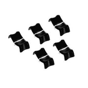 Uxcell Console Mixer Slider Fader Knob Cap Touch Sensitive Slider Insert Shaft 27x13x10mm ABS Black 5 Pack
