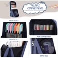 thumbnail image 4 of Standing Pencil Case Large Capacity Pen Bag, Multi-Layer Pen Pouch Pencil Holder Stationery Organizer, Polyester Pencil Bag Storage Box Desk Organizer, Blue, 4 of 8