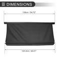 thumbnail image 7 of Unique Bargains Retractable Cargo Cover for Ford Escape 3.0L Rear Luggage Security Shield Shade Black Carbon Fiber, 7 of 7