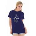 thumbnail image 5 of Paris Eiffel Tower French Parisian Women's Graphic T Shirt Tees Brisco Brands S, 5 of 5