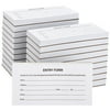 2000 Raffle Ticket Sheets, Blank Entry Forms for Contests, School Events (White, 20 Pads)