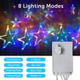 thumbnail image 5 of Star Curtain String Light - 12 Stars with 138 LED Star Lights, Wire Length 10Feet, Curtain String length 28Inch, 5 of 6