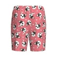 thumbnail image 4 of Rocae French Bulldog Face for Men's Soft Sleep Pajama Shorts, Waistband and Pockets, 4 of 9