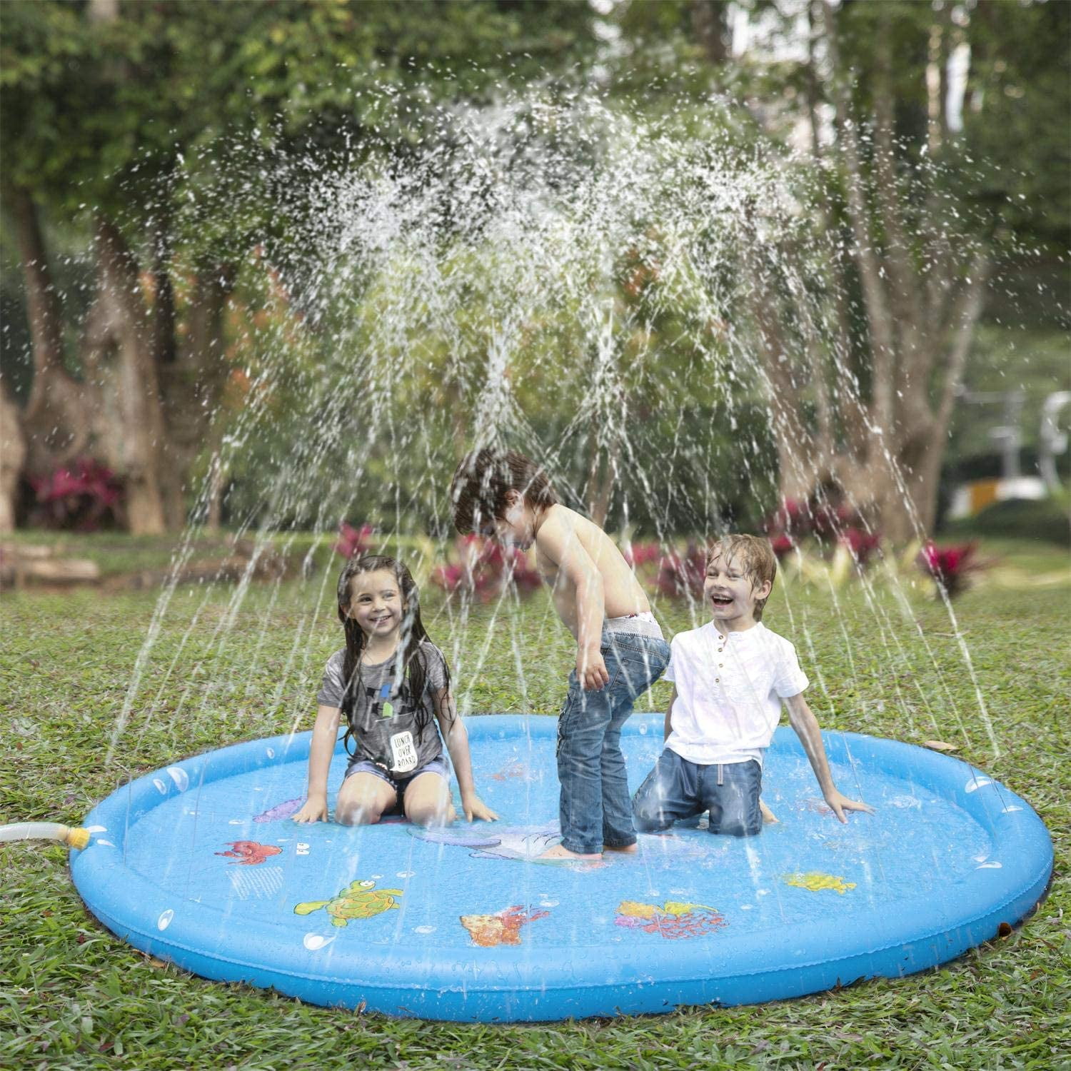 splash sprinkler mat