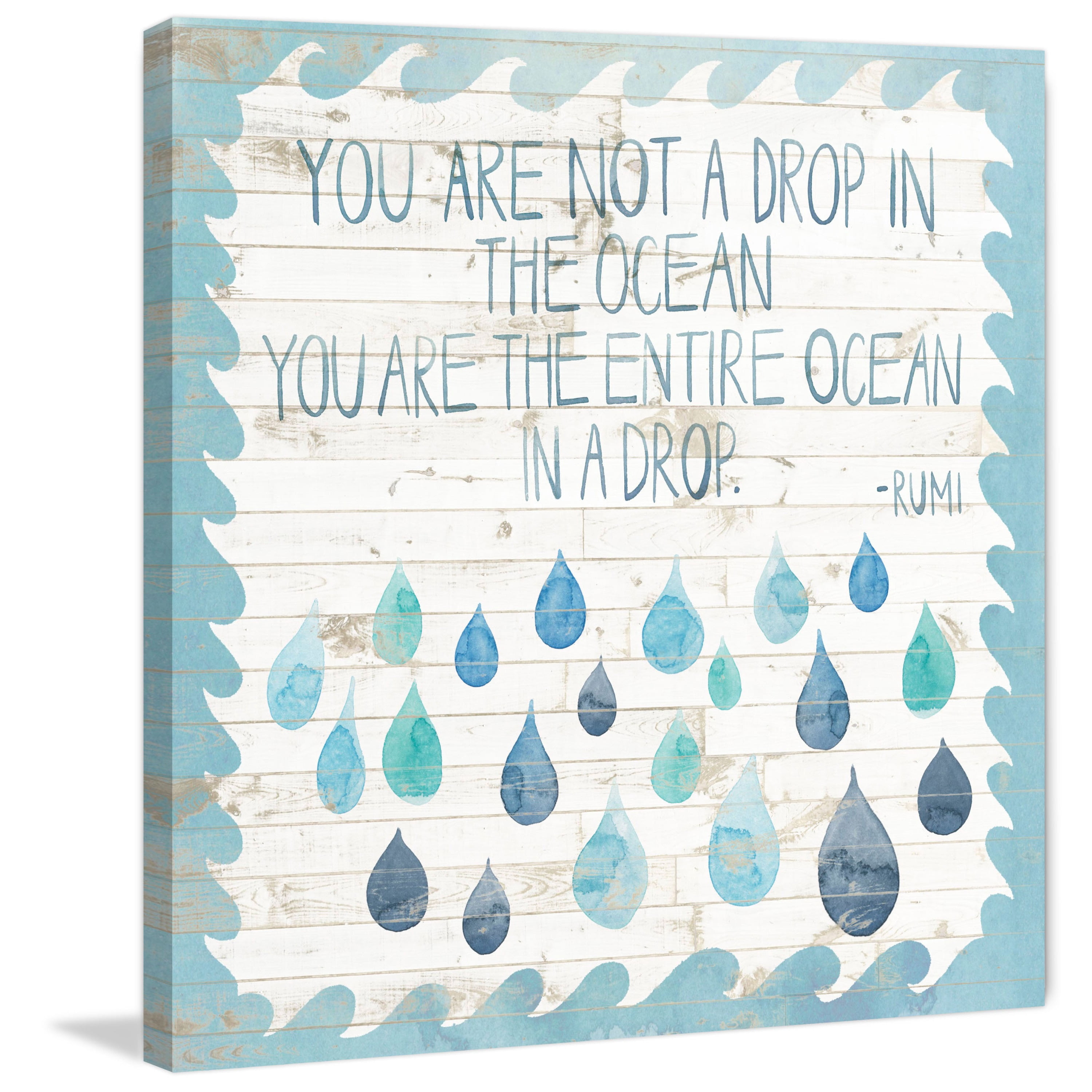 Marmont Hill "Entire Ocean" Painting Print on Wrapped Canvas