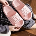 thumbnail image 6 of Xunlbb Lightweight Sandals for Women Men Comfort Non-Slip Pillow House Sandals Waterproof Shower Shoes Indoor Slides Bathroom Sandals Slip On Slide Sandals Easy to Clean 37-45, 6 of 9