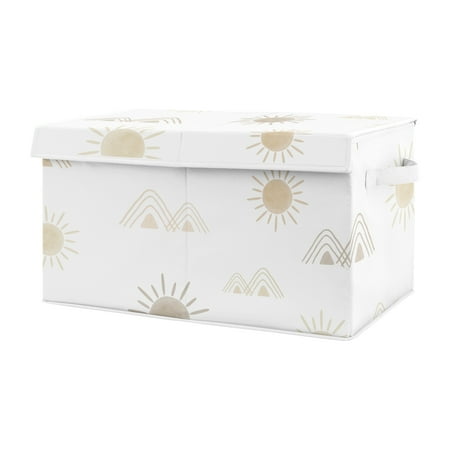 UPC: 0846480093787 | Desert Sun Taupe Storage Fabric Toy Box Boy Girl by Sweet Jojo Designs