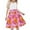 Pink B, variant on 11-12 Years Girl's Short Sleeve Floral Print Loose Casual Long Maxi Dress with Pockets 4-12 Years