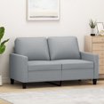 thumbnail image 1 of vidaXL 2-Seater Sofa Light Grey 120 cm Fabric, 1 of 5