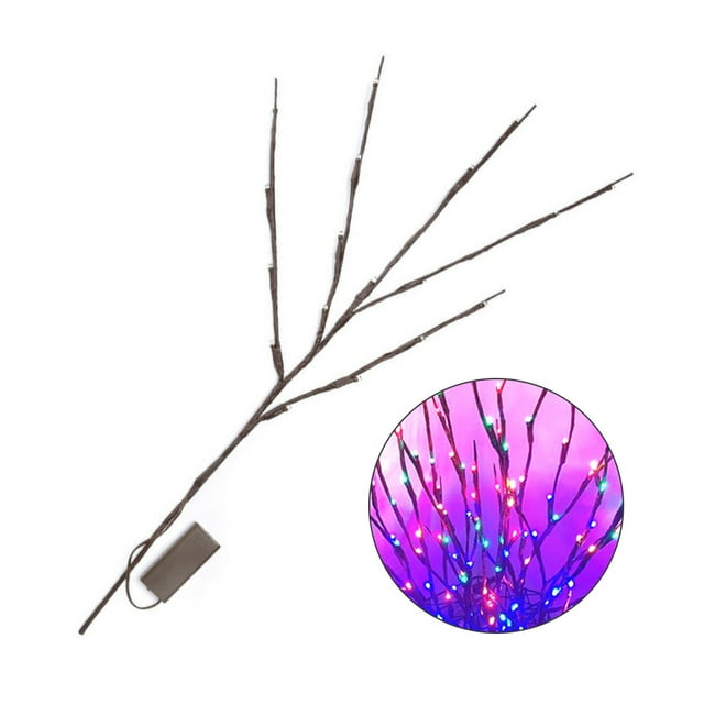 Advancent Tree Branches 20 LED Light Living Room Lamp String Decoración de Año Nuevo Powered Home Decor Warm White Silver Iluminación y accesorios Vistoso Advancent HA011028-02