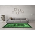 thumbnail image 3 of Ahgly Company Indoor Square Persian Emerald Green Traditional Area Rugs, 5' Square, 3 of 4