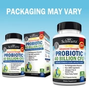 BioSchwartz Daily Probiotic Supplement for Digestive Health, 40 Billion CFU, 120 Count