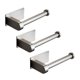 thumbnail image 1 of 3X Self Soporte de Papel Higiénico Adhesivo-Soporte de Papel Higiénico para Baño Sin Perforación Acero Inoxidable Cepillado, 1 of 5
