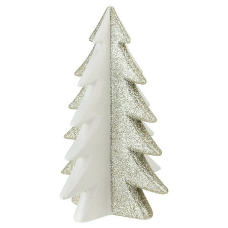 Northlight 6.5 in. Shimmery Porcelain Tabletop Christmas Tree