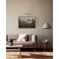 thumbnail image 4 of Drsoum 16x24in Landscape Canvas Wall Art Vintage Classical Framed Paints Flower Garden Room Decor - Natural Famed, 4 of 6