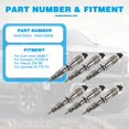 thumbnail image 3 of PANGOLIN 6Pcs Fuel Injector 0445120231 Fits for Komatsu PC200-8, Hitachi ZW180, Hyundai HL770-7A for Engine Cummins QSB6.7 Common Rail Injectors Replacement Part OE 0445120059, 0 445 120 059, 3 of 7