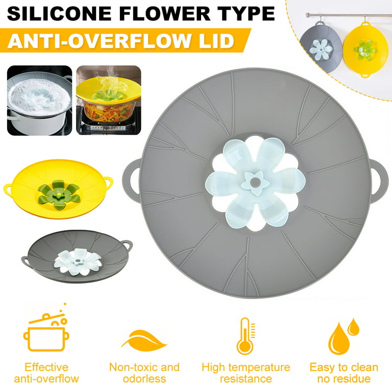 Silicone Lid Spill Stopper Cover - A Perfect Solution To Prevent Food