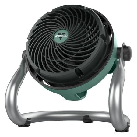 

EXO51 7.5 in. Small Heavy-Duty Floor Fan Air Circulator Shop Fan Green