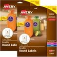 thumbnail image 1 of Etiquetas redondas AVERY de 2,5 pulgadas, impermeables, blancas, 72/PK 2EA, 1 of 1