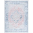 thumbnail image 2 of SAFAVIEH Arizona Phelim Floral Machine Washable Area Rug, Rust/Navy, 9' x 12', 2 of 13