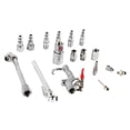 thumbnail image 4 of Kit de accesorios para pistola de aire comprimido de 17 piezas, acoplador de 1/4 NPT, mandril de pie doble, medidor de neumáticos, compresor, kit de inflado, 4 of 15