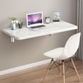 thumbnail image 1 of SKVSKV Wall Mounted Folding Desk,Wall Folding Table for Small Spaces,Floating Fold Down Table for Home Office Computer Workstation,Study Work Bench,, 1 of 6