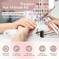 thumbnail image 2 of Super-Stable Airbrush Kit: 25 PSI Precision for Nails Rechargeable Dual-Mode 0.3mm Nozzle Nail AirBrush Machine New, 2 of 6